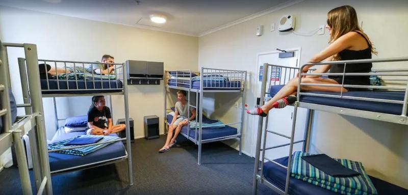 Nomads Capital Backpackers - Wellington (Adults Only) Hostel Exterior photo A typical hostel room